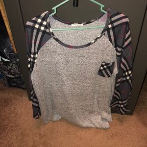 Plaid long sleeve